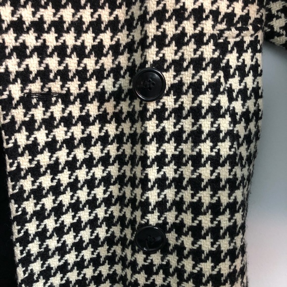 Vintage 90s Houndstooth Peacoat - Picture 3 of 6